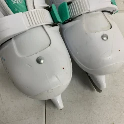 Used Lake Placid ADJUSTABLE 11-1 Girls Figure Skate White Adjustable