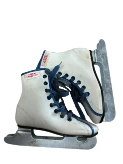 Used Lake Placid DOUBLE RUNNER Double Runner Skate White Youth 10.0