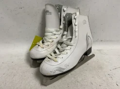 Used Lake Placid Girls Figure Skate White Junior 02
