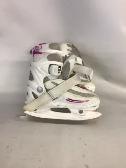 Used Lake Placid JUNIOR GIRLS FIGURE SKATES Girls Figure Skate White Youth 10.0