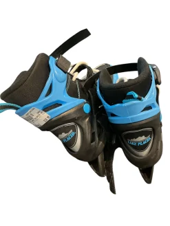 Used Lake Placid LAKE PLACID ADJ. 2-6 Boys Softboot Skate Royal Blue Adjustable