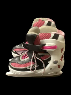 Used Lake Placid SKATES Girls Softboot Skate White Adjustable