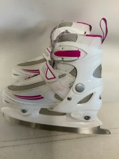 Used Lake Placid SUMMIT J10-J13 Girls Softboot Skate White Adjustable