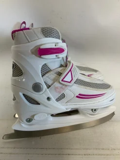 Used Lake Placid SUMMIT J10-J13 Girls Softboot Skate White Adjustable
