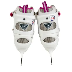 Used Lake Placid SUMMIT Skate White Adjustable Junior 01-04