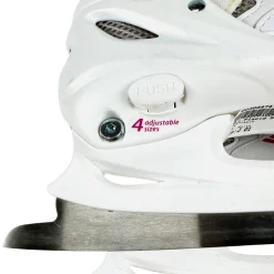 Used Lake Placid SUMMIT Skate White Adjustable Junior 01-04