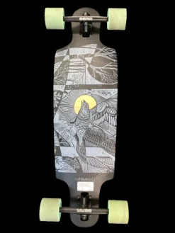 Used Land Yachtz 50 DEGREE Longboard Black Long