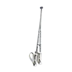 Used LEKI BLISS SKI POLES 115CM/46IN Womens DH Ski Pole Grey 115 cm / 46 in