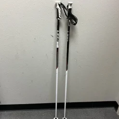 Used LEKI CHALLENGE 18 TS SERIES Mens DH Ski Pole White And Black 125 cm / 50 in