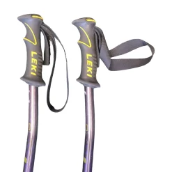 Used LEKI EURO CUP SKI POLES Mens DH Ski Pole Black 120 cm / 48 in