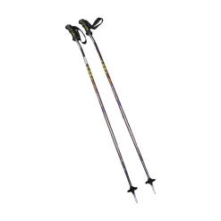 Used LEKI EURO CUP SKI POLES Mens DH Ski Pole Black 120 cm / 48 in
