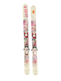 Used Line SNOW ANGEL Girls DH Ski/Binding White 123 cm