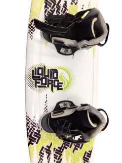 Used Liquid Force NEMESIS Wakeboard White And Optic Yellow 124 cm