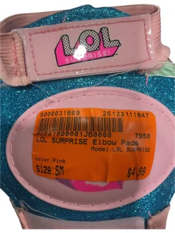 Used LOL SURPRISE Junior Elbow Pads Pink SM