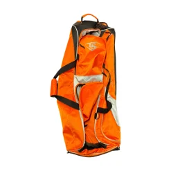 Used Louisville Slugger ORANGE WHEELED BAG BB/SB Player Wheeled Bag Orange