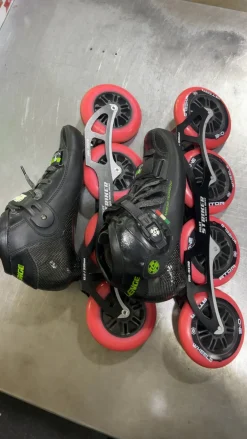 Used LUIGINO CHALLENGE Racing Inline Skates Black Senior 7