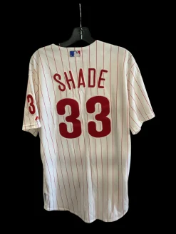 Used Majestic MAJESTIC PHILLIES SHADE BB/SB Jersey White LG