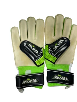 Used MAMBA GOALIE GLOVES Soccer Goalie Gloves Green 6