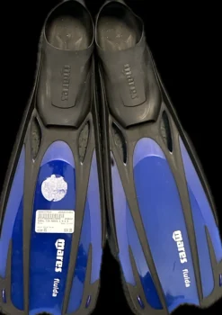 Used Mares FLUIDA Underwater Fins Royal Blue XS