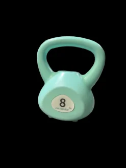 Used MARIKA 8LB KETTLEBELL Kettle Dumbbell (Each) Turquoise 8 lb