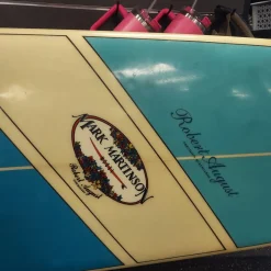 Used MARK MARTINSON Surfboard Royal Blue 10Ft