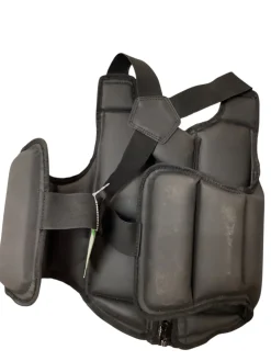 Used Martial Arts Chest Guard Black MD