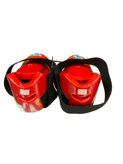 Used Martial Arts Foot Pads Red Senior