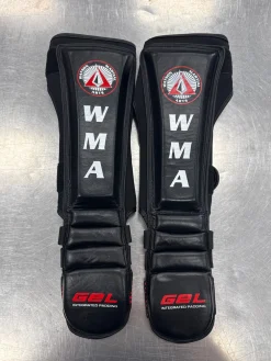 Used Martial Arts Shin Pads Black XS