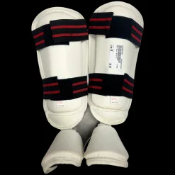 Used Martial Arts Shin Pads White Junior