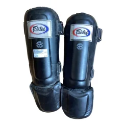 Used Martial Arts Shin Pads Black MD