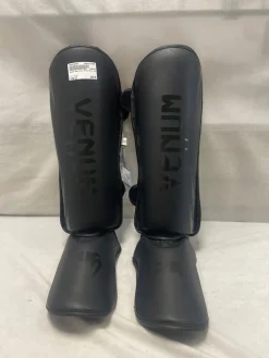 Used Martial Arts Shin Pads Black LG