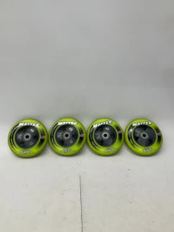 Used MATTER JUICE 4 PACK LIME Inline Wheels 100MM