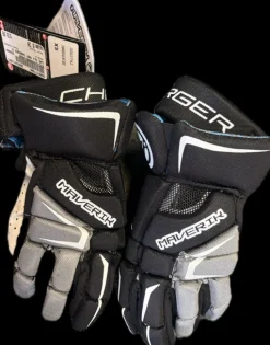Used Maverik CHARGER Lacrosse Gloves Junior Black 9"