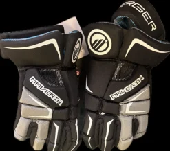 Used Maverik CHARGER Lacrosse Gloves Junior Black 10"