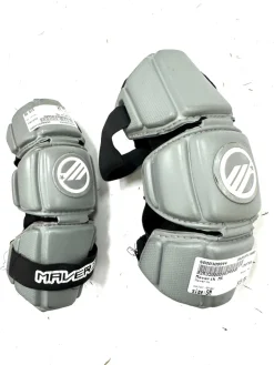 Used Maverik MX Lacrosse Arm Pads/Guards Grey SM