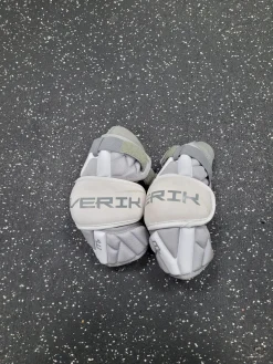 Used Maverik MX Lacrosse Arm Pads/Guards Grey MD