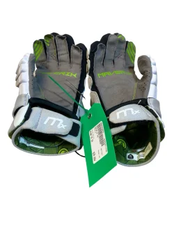 Used Maverik MX Lacrosse Gloves Mens White 10"