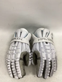 Used Maverik SHIFT GLOVE Lacrosse Gloves Mens White 13
