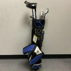 Used Maxfli REV 3 Jr Package Set RH Black And Carolina Blue 6 Piece