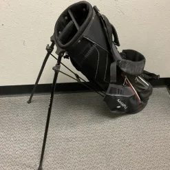 Used Maxfli VARSITY Teen Stand Bag Black And Red