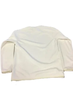 Used Men's White Medium Burton Crown Weatherproof Crewneck Fleece