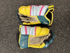 Used Mission FUEL WS Senior Gloves Yellow 13