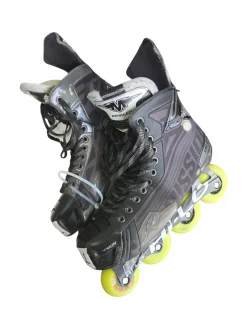 Used Mission INHALER DS7 SKATES SIZE 11E Roller Hockey Skates Black Senior 11