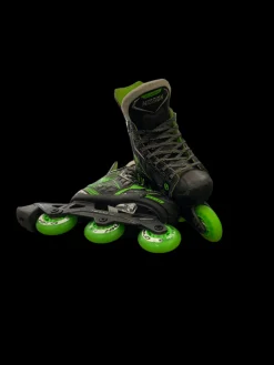 Used Mission LIL RIPPER Roller Hockey Skates Black Adjustable