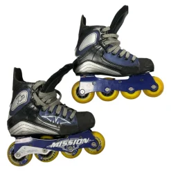 Used Mission Roller Hockey Skates Black Junior 02