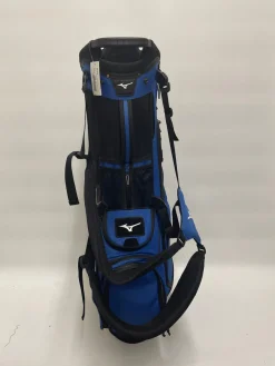 Used Mizuno 6 WAY BR-D4 Mens Stand Bag Black And Royal Blue