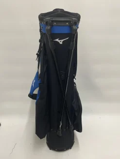 Used Mizuno 6 WAY BR-D4 Mens Stand Bag Black And Royal Blue