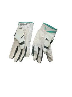 Used Mizuno BB/SB Batting Gloves White SM