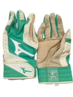 Used Mizuno BB/SB Batting Gloves White XS
