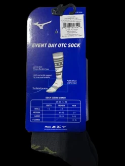 Used Mizuno EVENT DAY OTC SOCK LG Athletic Black And Green LG